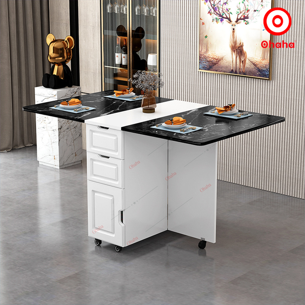 Bộ bàn ăn thông minh xếp gọn Ohaha - BA026 đa năng, tiện lợi