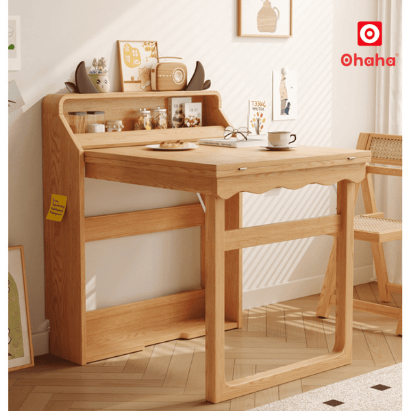 Bàn ăn xếp&nbsp;gọn kết hợp tủ bếp hiện đại OHAHA - BA040&nbsp;tiết kiệm diện tích