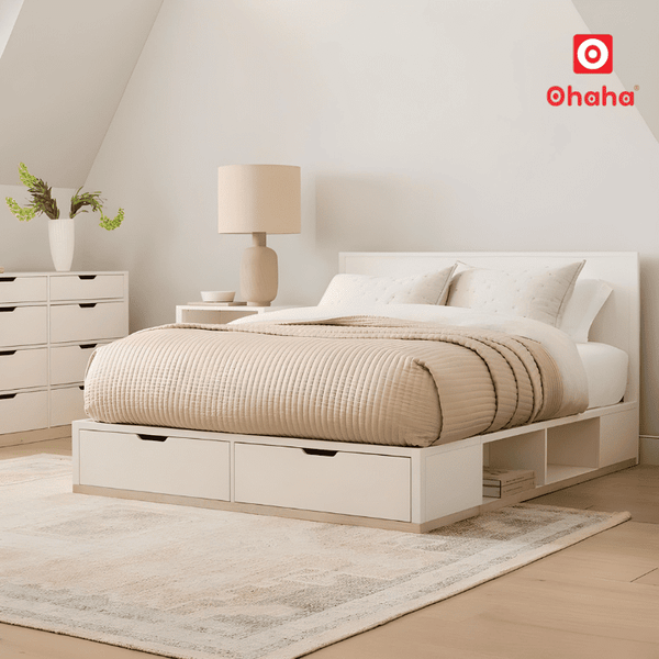 Giường ngủ gỗ công nghiệp nhiều ngăn chứa đồ đang được khách hàng ưa chuộng hiện nay