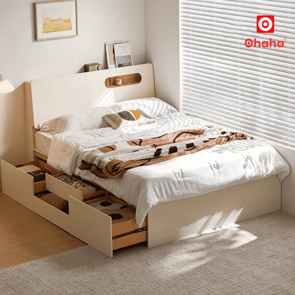 Giường ngủ gỗ công nghiệp hiện đại xu hướng 2026