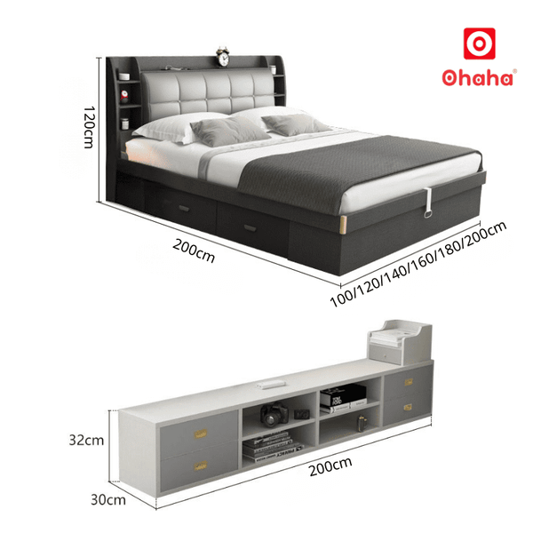 Kích thước tổng thể của giường ngủ&nbsp;hiện đại