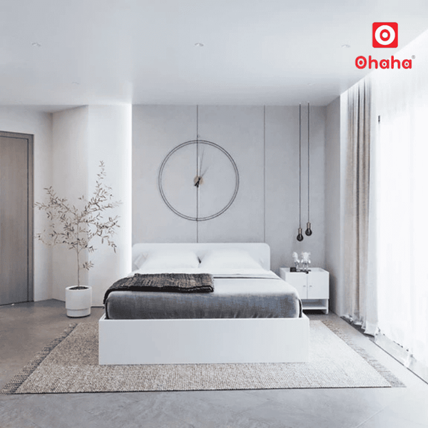 Giường ngủ gỗ công nghiệp hiện đại mang đậm phong cách Bắc Âu