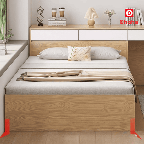 Giường ngủ gỗ thông minh OHAHA  - GC063 tinh tế, tiện dụng
