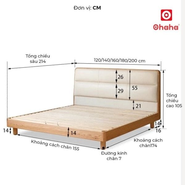 Giường ngủ gỗ tự nhiên cao cấp, hiện đại nhất 2026