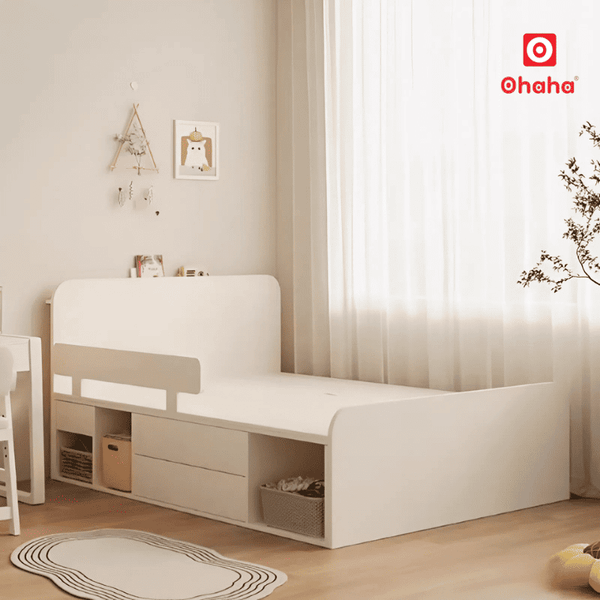 Giường ngủ hiện đại cho bé&nbsp;OHAHA - GTE021 thiết kế lưu trữ thông minh, gọn gàng và tiện lợi