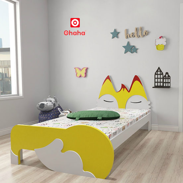Giường ngủ hiện đại hình chú cáo cho bé - GTE019