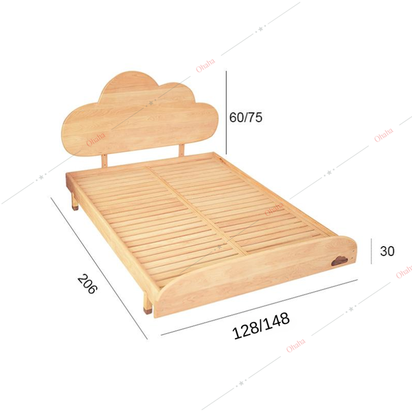 Giường ngủ hiện đại hình đám mây cho bé - GTE018