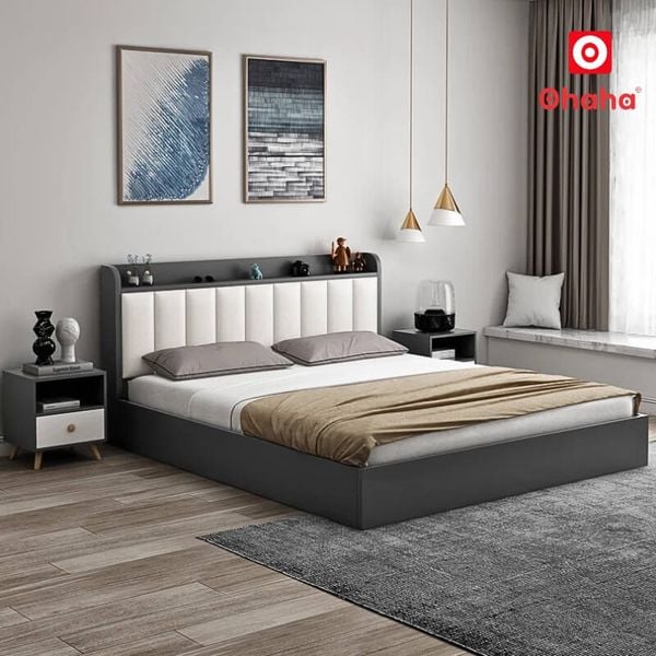 Giường ngủ hiện đại cao cấp OHAHA gc074