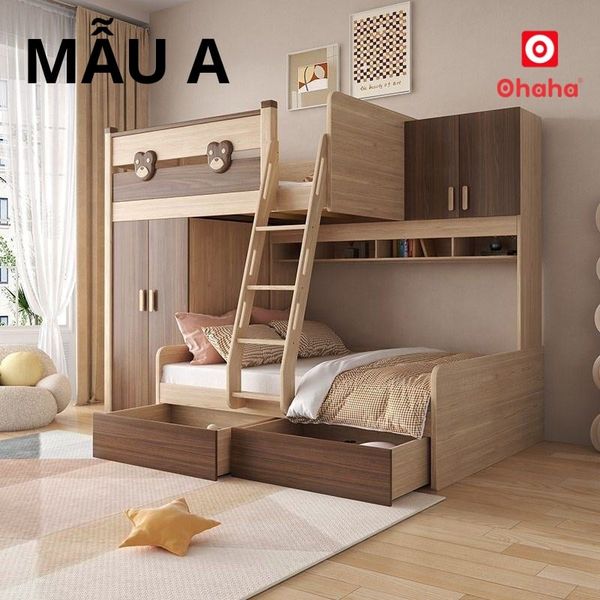 Giường tầng cao cấp hiện đại OHAHA - GTCC039 - Nội thất thông minh