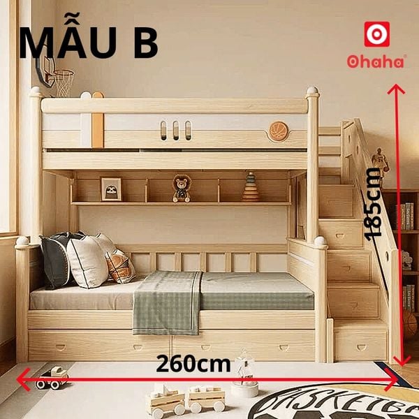 Giường tầng cao cấp hiện đại OHAHA - GTCC040