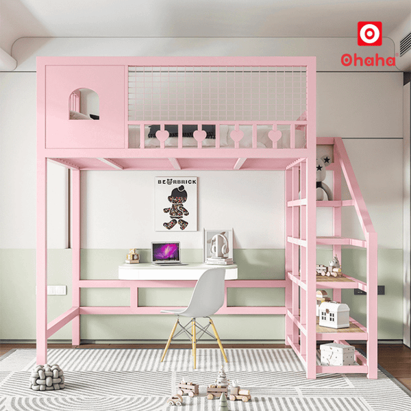 Giường tầng thông minh khung sắt hiện đại cao cấp