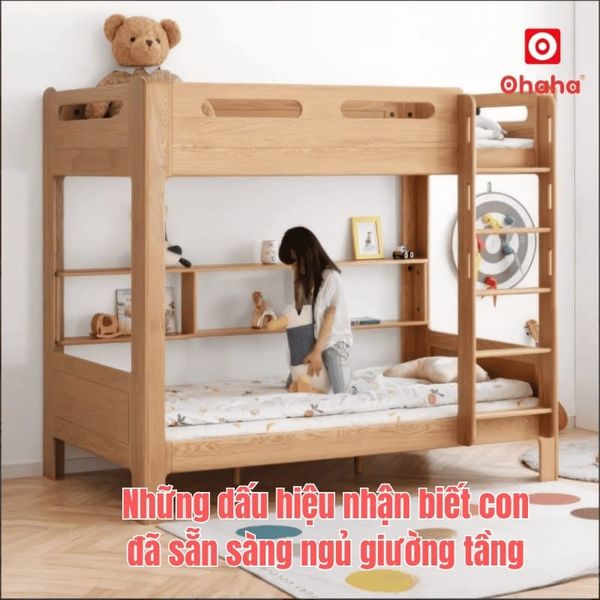 Những dấu hiệu nhận biết con đã sẵn sàng ngủ giường tầng