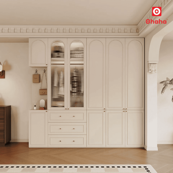 Tủ quần áo gỗ công nghiệp hiện đại cao cấp OHAHA - TACC024 thiết kế hiện đại, tinh tế từ kiểu dáng đến chi tiết