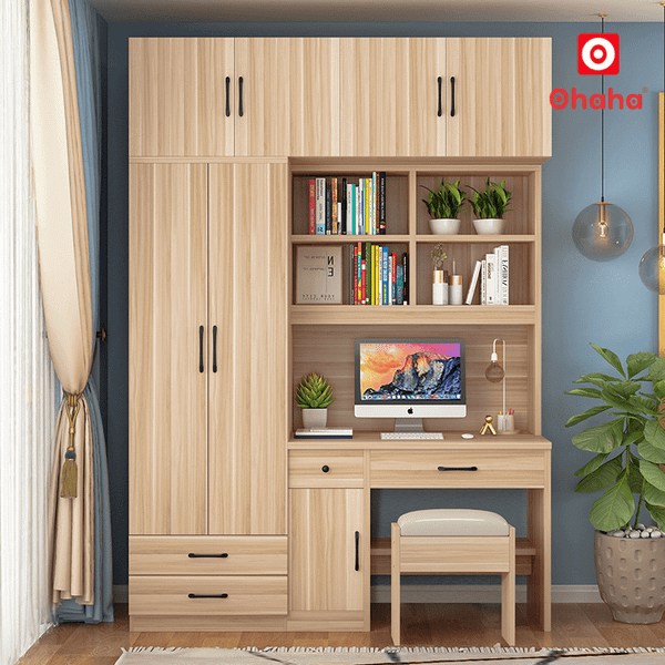 Nguyên liệu được làm từ&nbsp;gỗ công nghiệp MDF lõi xanh&nbsp;được phủ Melamine chống thấm đạt tiêu chuẩn chất lượng xuất khẩu, giúp sản phẩm không chỉ đẹp hơn về mỹ quan mà còn mang lại độ bền chắc lâu dài.