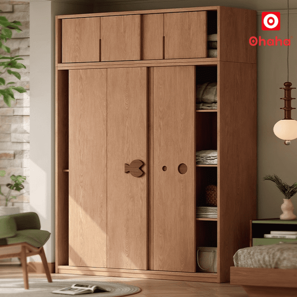 Tủ quần áo gỗ công nghiệp hiện đại Ohaha - HĐ032&nbsp;có nhiều ngăn kéo, khoang lưu trữ quần áo