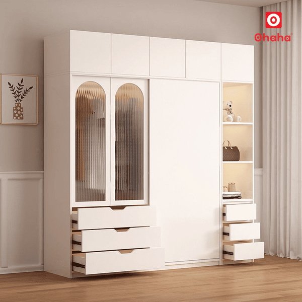 Công năng lưu trữ thông minh của tủ quần áo gỗ công nghiệp
