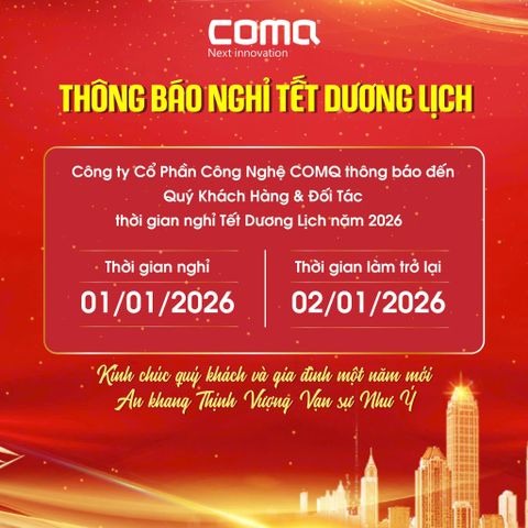 THÔNG BÁO LỊCH NGHỈ TẾT DƯƠNG LỊCH 2026
