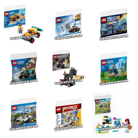 Túi LEGO Polybag nhiều mẫu đa dạng hàng có sẵn tại UNIK BRICK