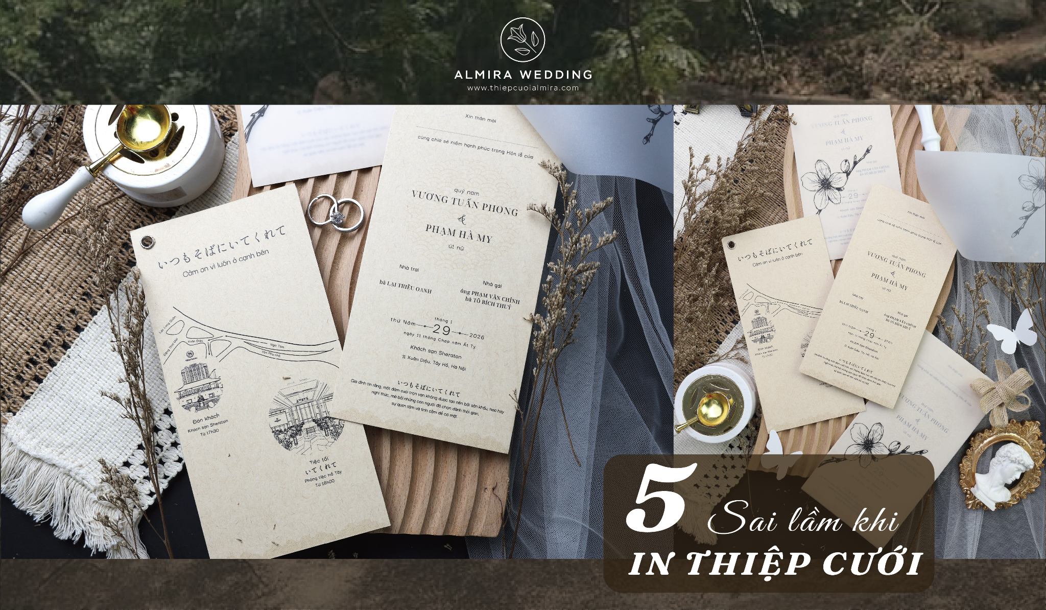Tìm hiểu 5 sai lầm khi in thiệp cưới các cặp đôi nên tránh