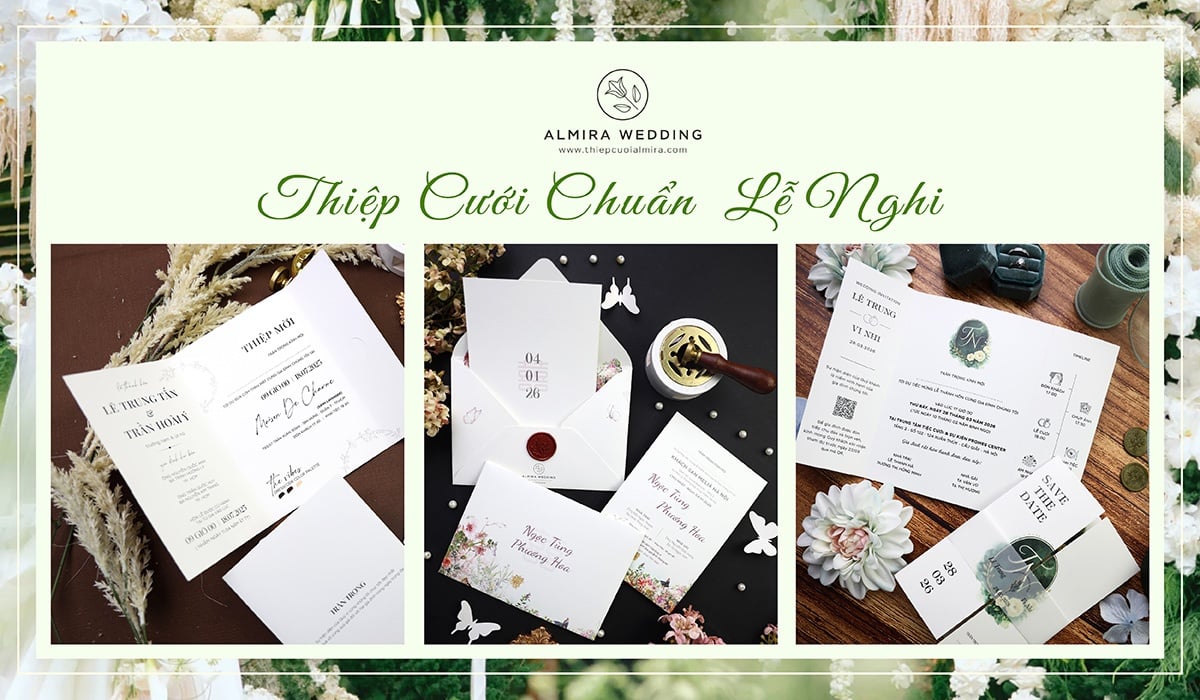 Cách ghi nội dung thiệp cưới đúng chuẩn lễ nghi Việt Nam