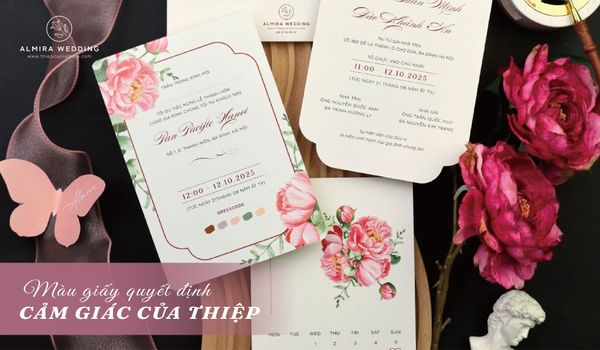 Màu Giấy Quyết Định Cảm Giác Sang Trọng Của Thiệp Cưới Như Thế Nào?