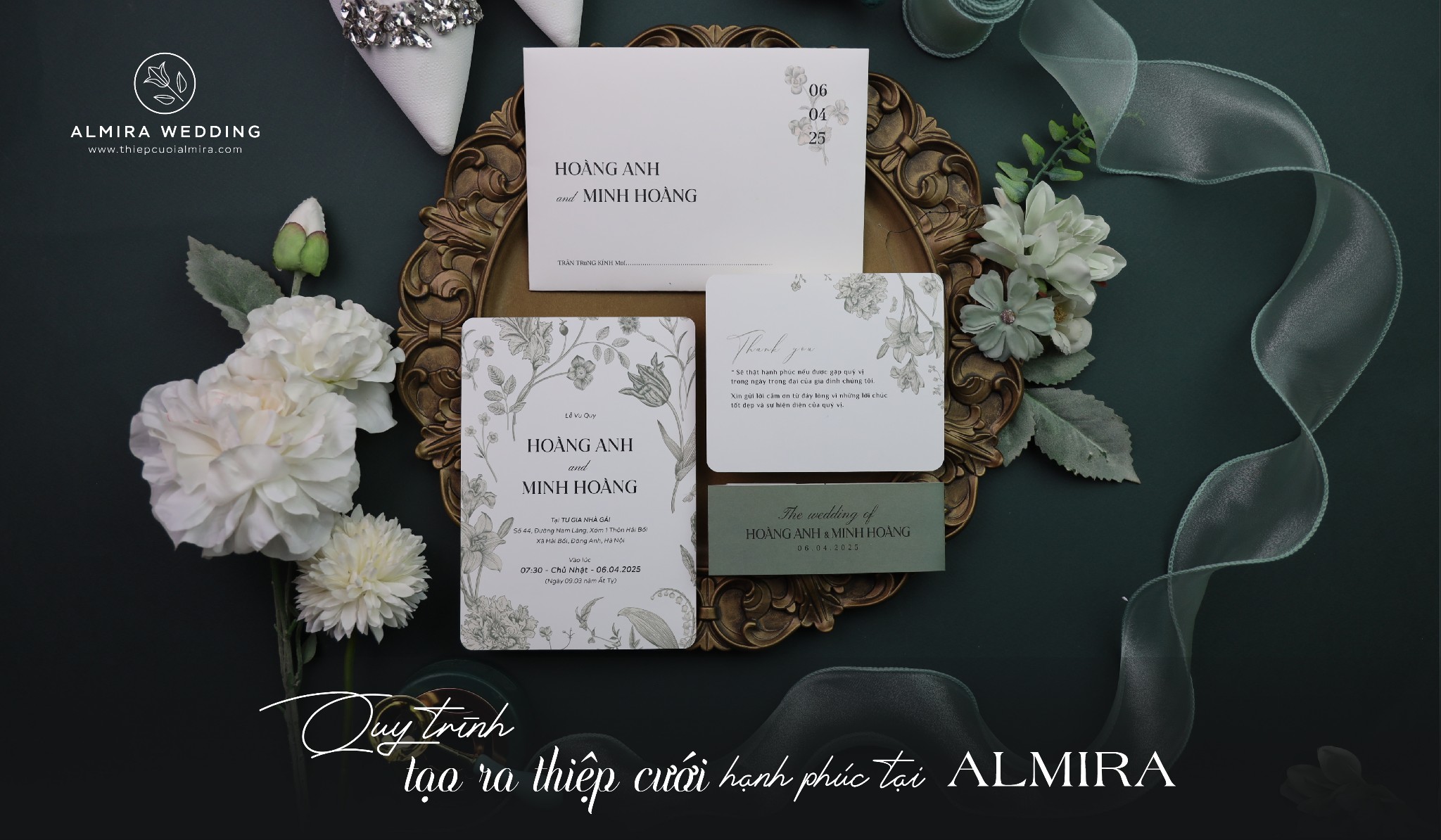Quy Trình Tạo Ra Thiệp Cưới Hạnh Phúc Tại Almira