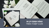 In UV định hình trên thiệp cưới- Điểm nhấn cho từng thiết kế