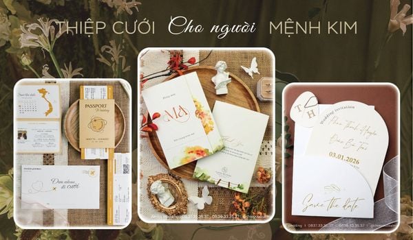 Gợi Ý Mẫu Thiệp Cưới Almira Cho Người Mệnh Kim Đẹp, Hợp Phong Thuỷ