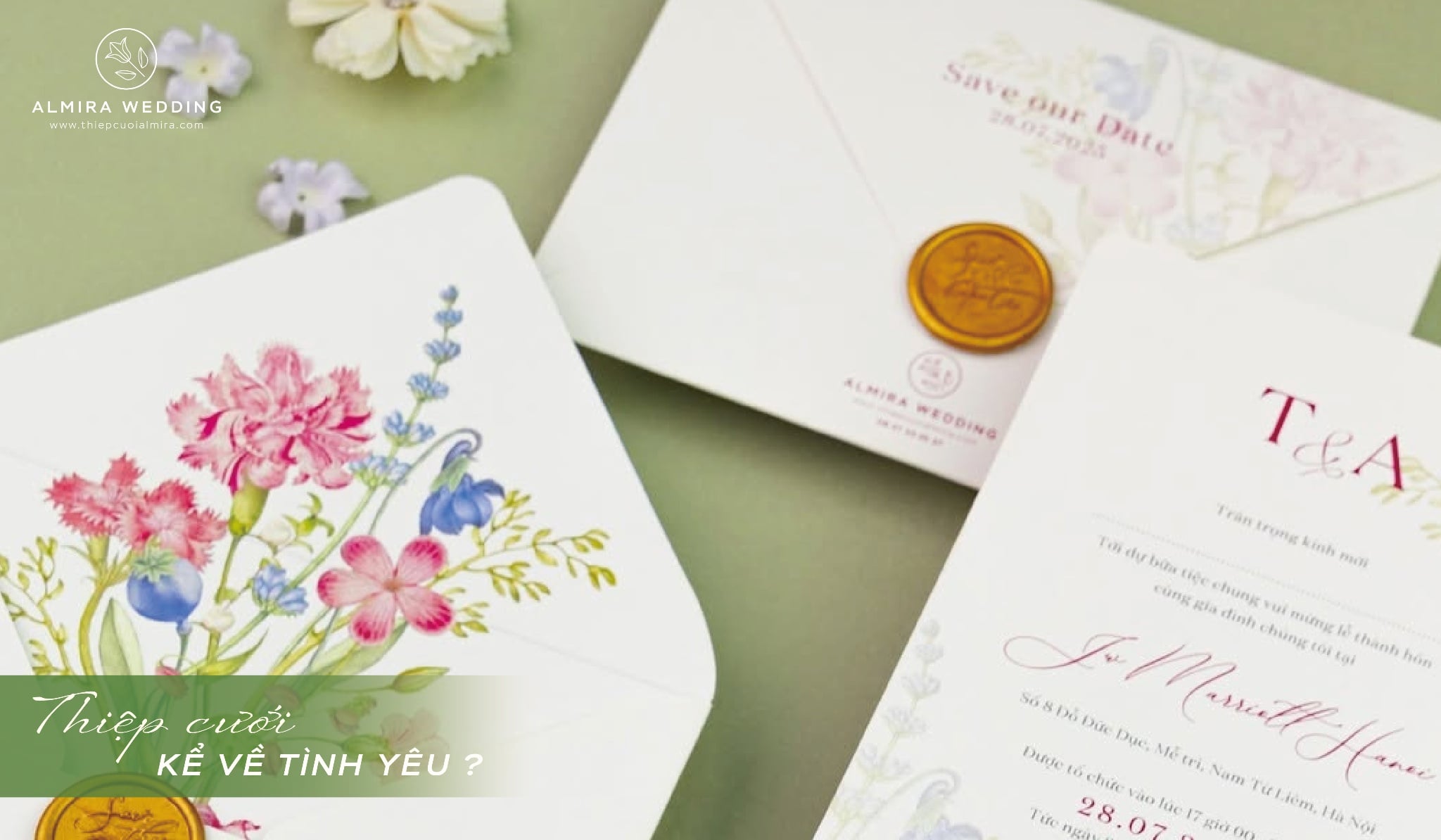 Một tấm thiệp cưới có thể kể được điều gì về tình yêu?