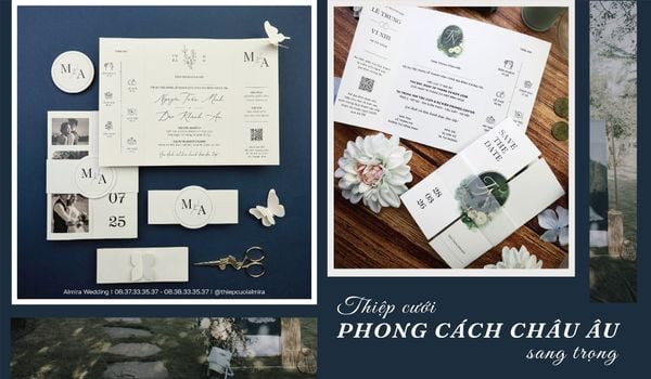 Xu Hướng Thiệp Cưới Phong Cách Châu Âu Sang Trọng