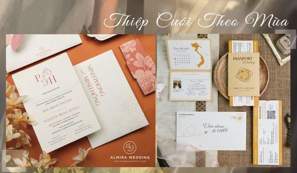 Cách Chọn Thiệp Cưới Theo Mùa Cưới Đẹp Và Phù Hợp Nhất