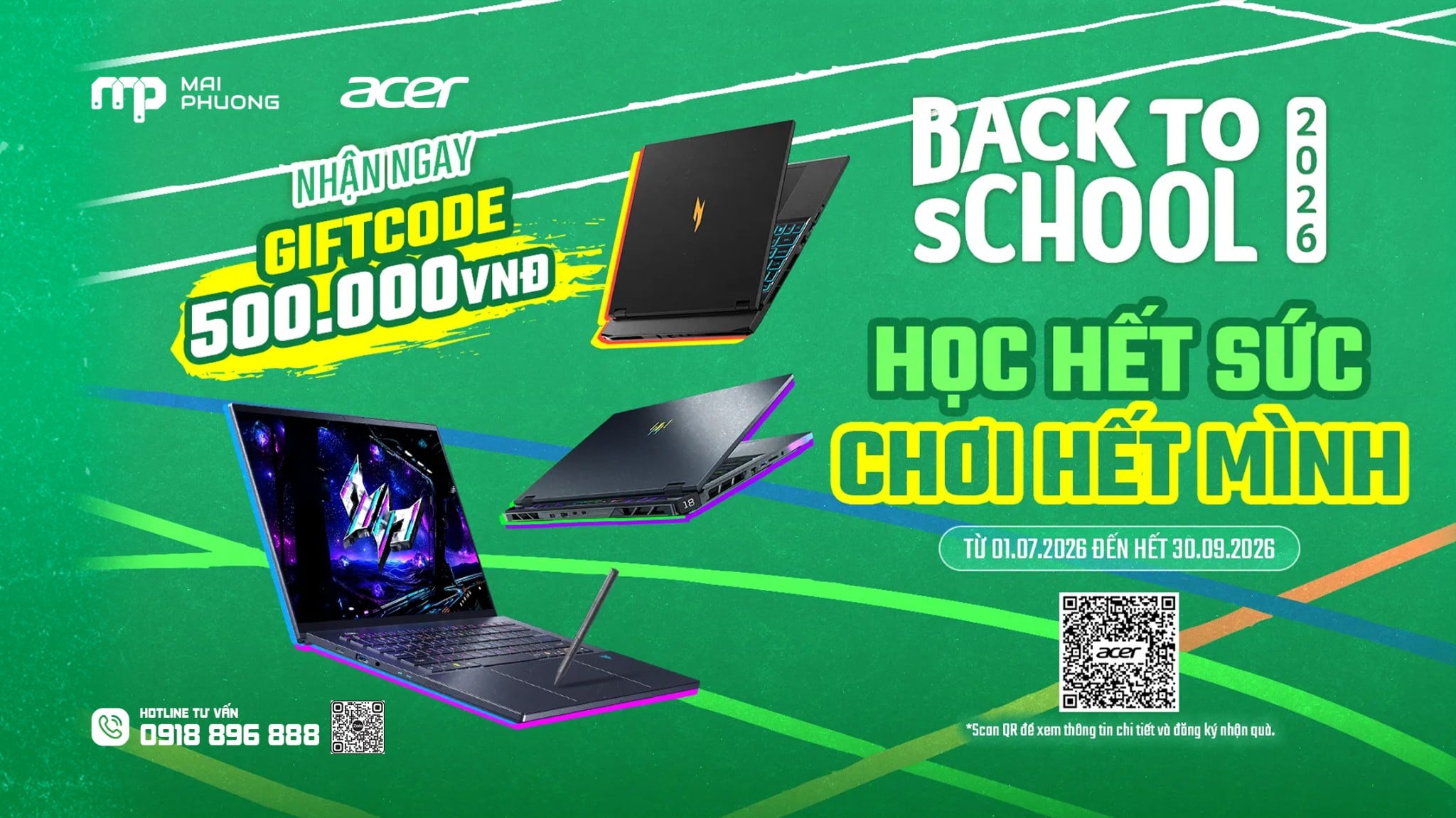 ACER BACK TO SCHOOL 2026: Học Hết Sức, Chơi Hết Mình
