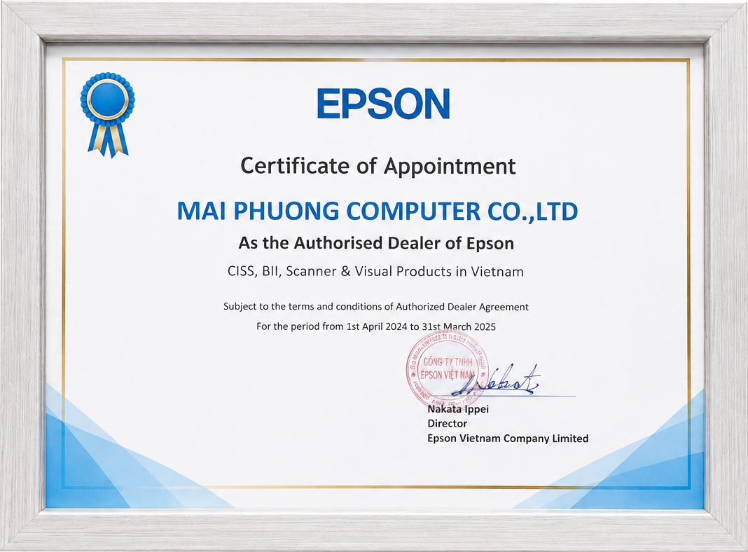 Mai Phương Computer Là Đại Lý Ủy Quyền Epson Tại Việt Nam