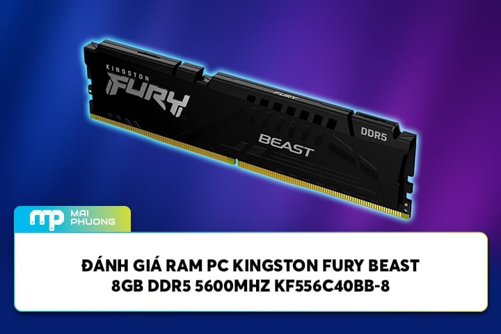 Đánh Giá PC Kingston FURY Beast 8GB DDR5 5600MHz KF556C40BB-8