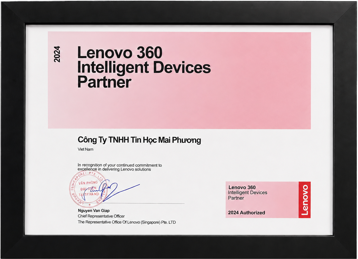 Mai Phương Computer Đạt Chứng Nhận Lenovo 360 Intelligent Devices Partner