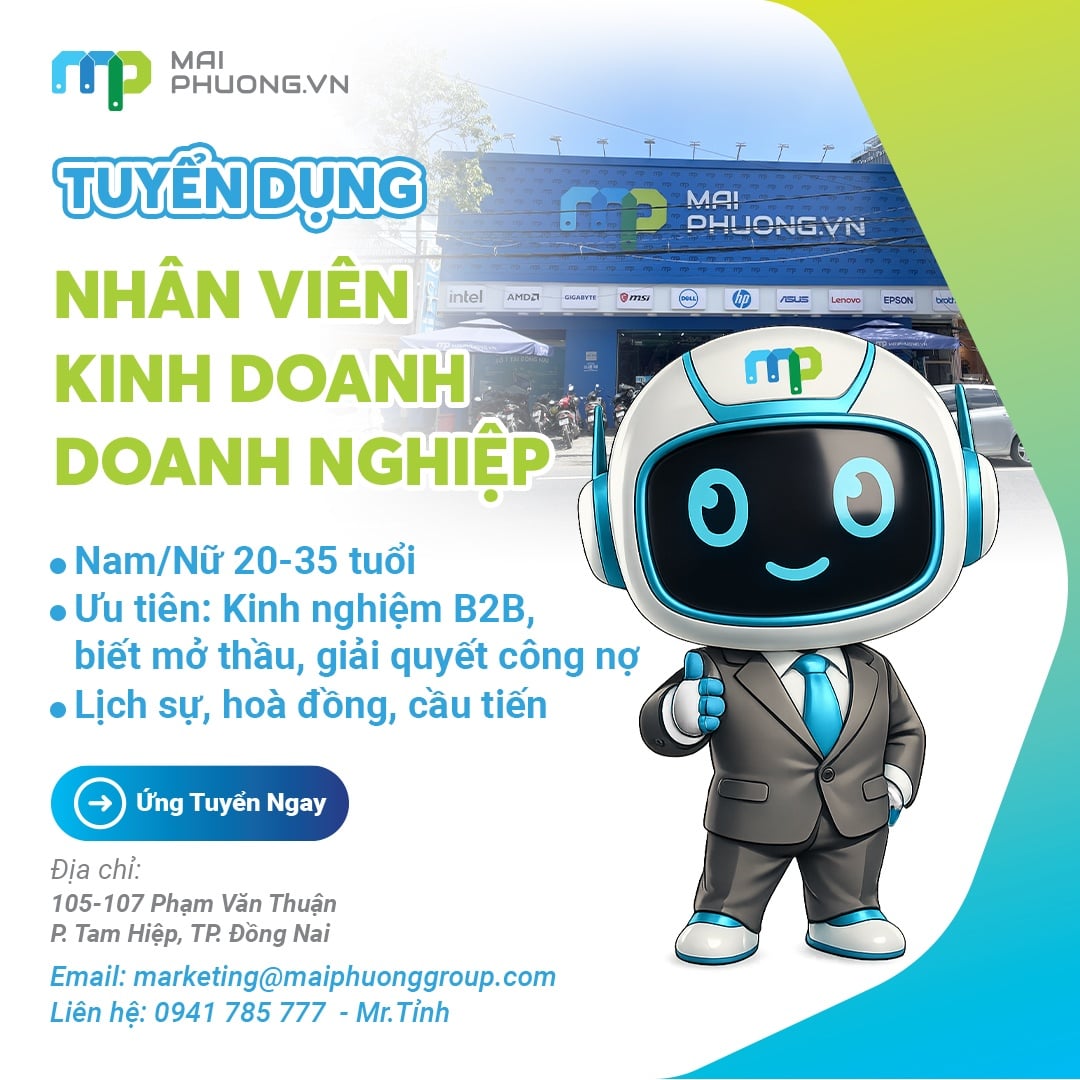 TUYỂN DỤNG NHÂN VIÊN KINH DOANH TẠI ĐỒNG NAI