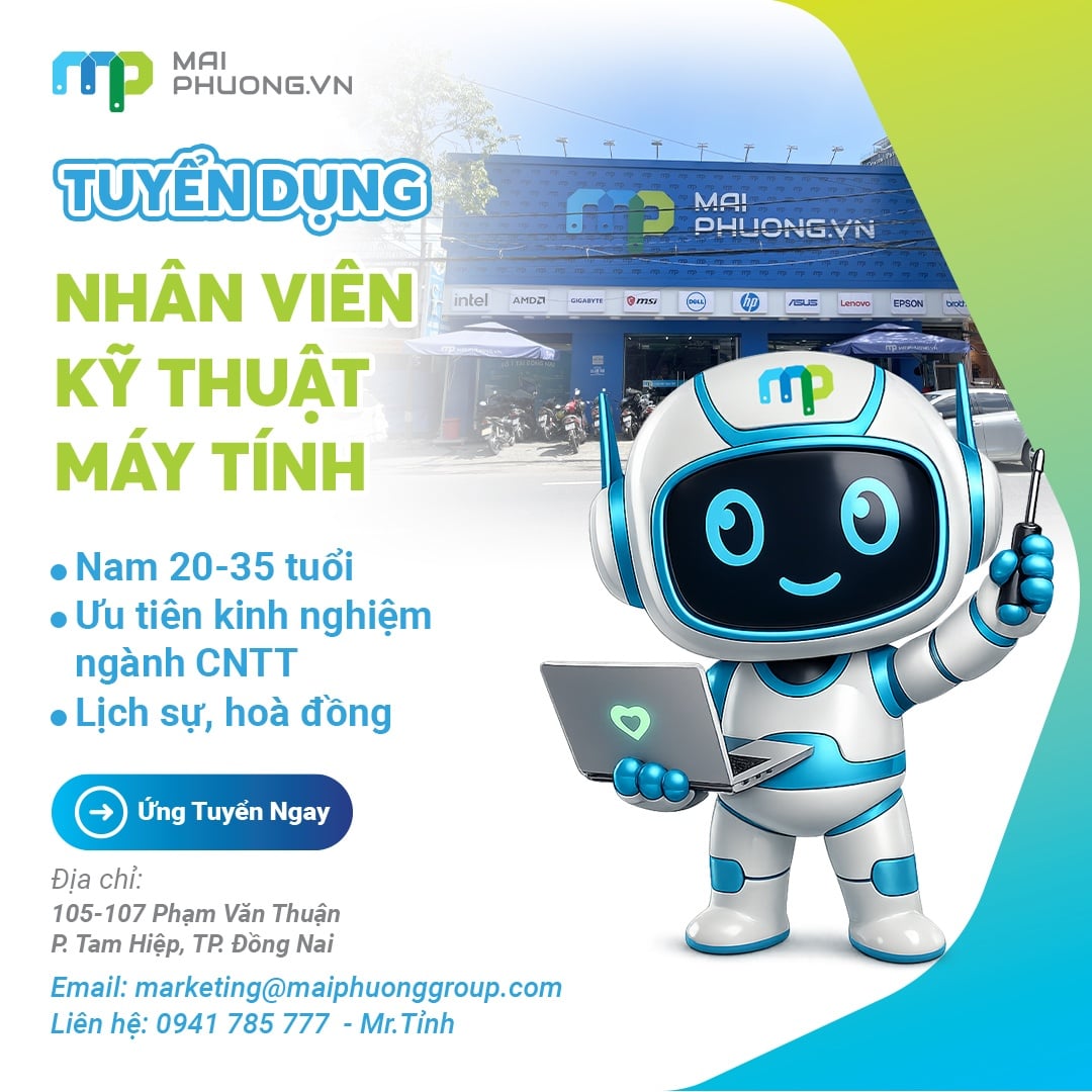 TUYỂN DỤNG NHÂN VIÊN KỸ THUẬT ĐỒNG NAI