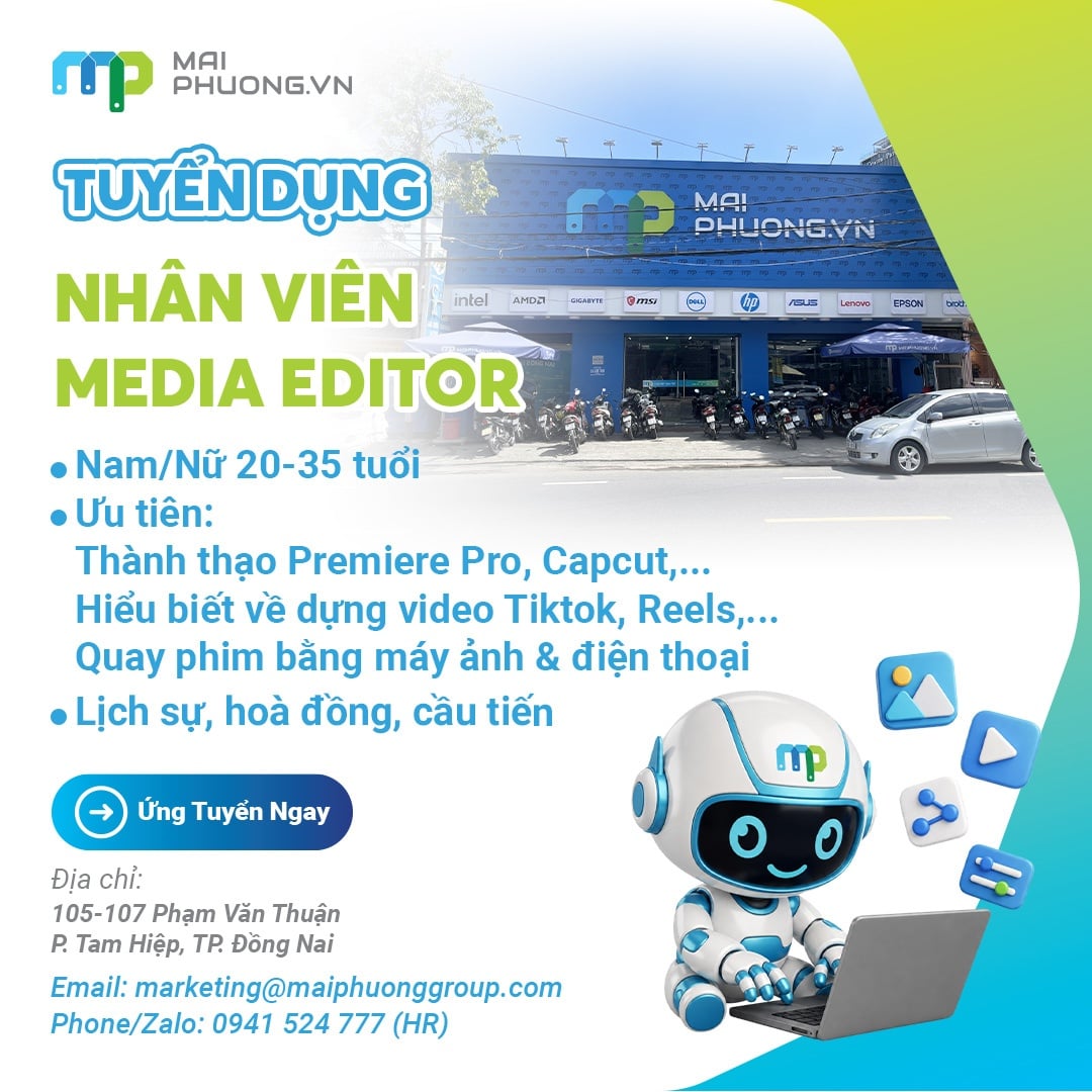 Tuyển Dụng Nhân Viên Media Editor