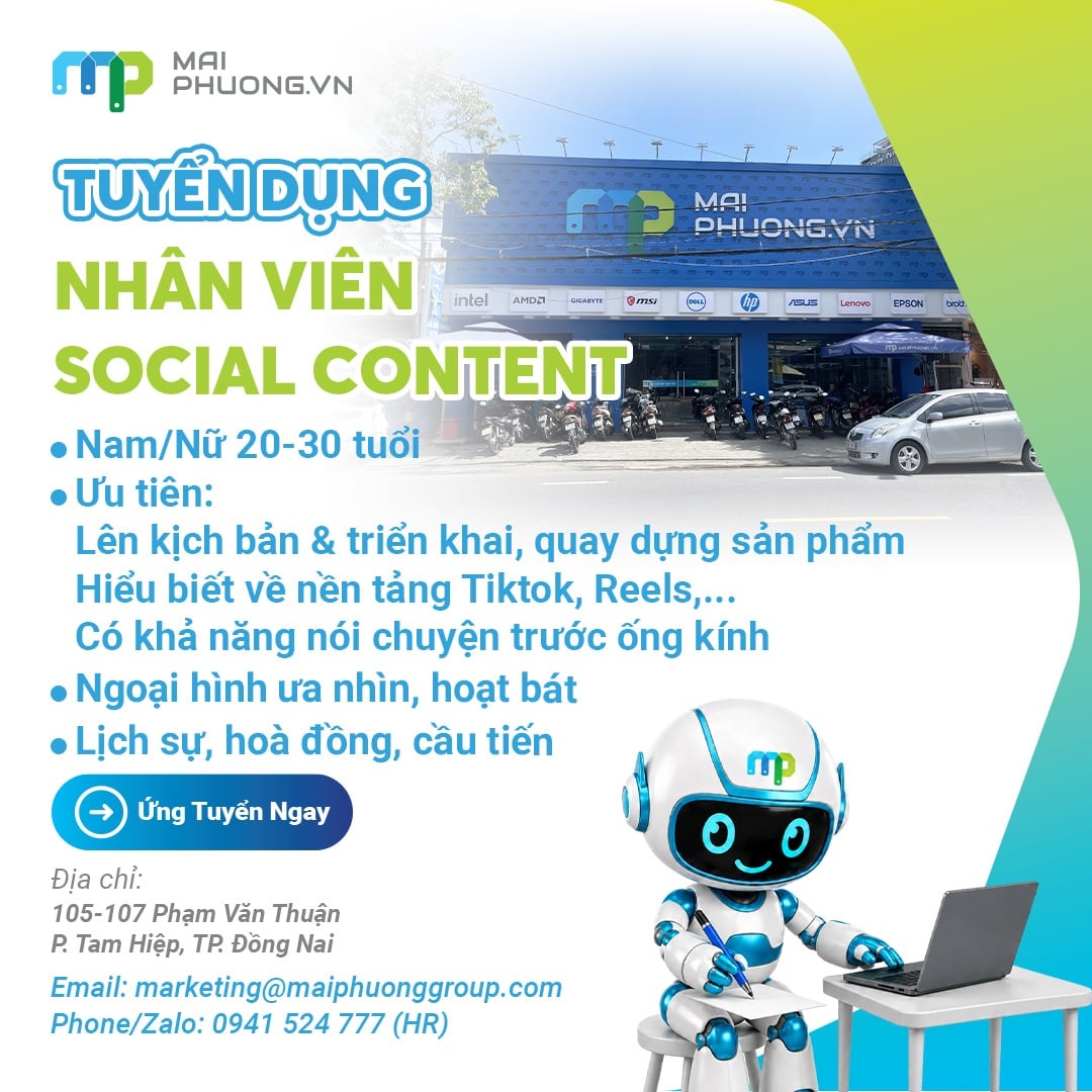 Tuyển Dụng Nhân Viên Social Content