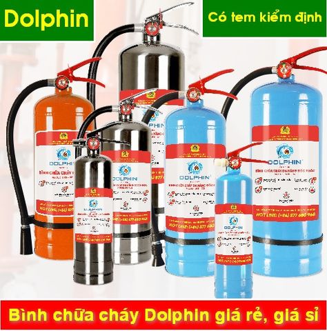Bình chữa cháy Dolphin giá rẻ, giá sỉ, có tem kiểm định, có hóa đơn VAT, giao hàng tận nơi tại tpHCM