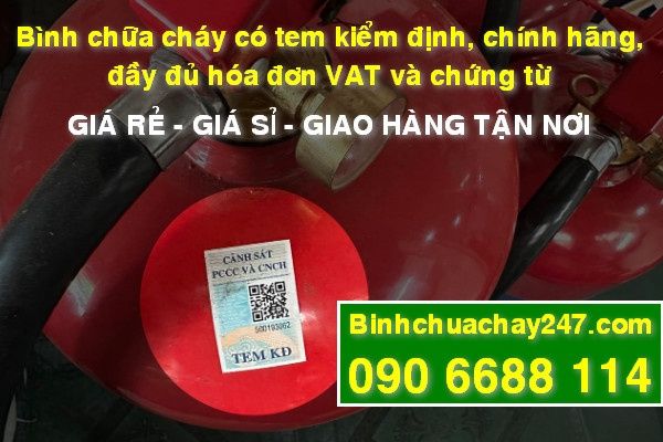 Bình chữa cháy Dolphin, VinaFoam, Sông Hồng, 83MEC, Safety, Hafico, Fico có tem kiểm định, giá rẻ, giá sỉ