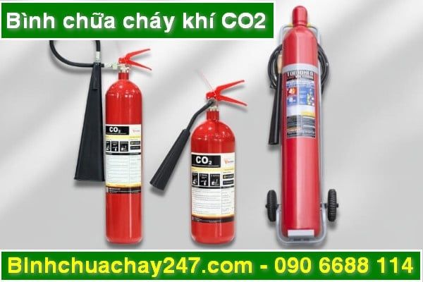 7 Bình chữa cháy khí CO2 3kg (MT3) và 7 bình chữa cháy khí CO2 5kg (MT5) giá rẻ, giá sỉ, có tem kiểm định