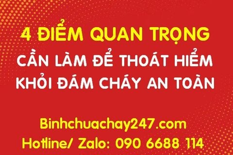 4 Điểm quan trọng cần làm để thoát hiểm khỏi đám cháy an toàn