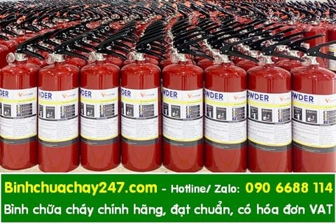 Bình chữa cháy chính hãng đạt chuẩn cho hãng xe vận tải hành khách giá rẻ, giá sỉ, có hóa đơn VAT, tem kiểm định, tem lưu thông