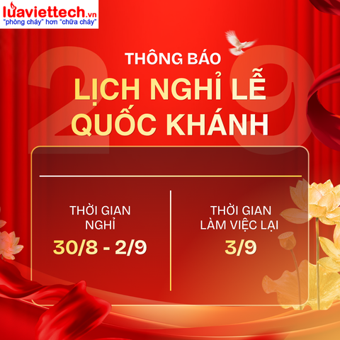 THÔNG BÁO NGHỈ LỄ QUỐC KHÁNH 2/9 NĂM 2026