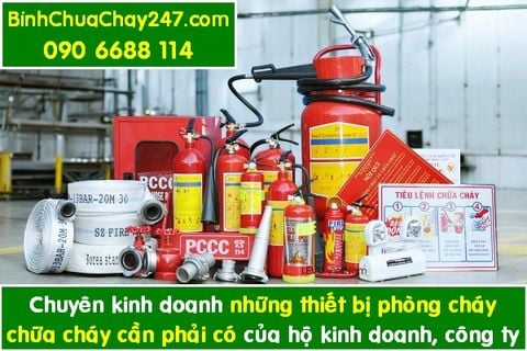 Chuyên kinh doanh những thiết bị phòng cháy chữa cháy cần phải có của hộ kinh doanh, công ty