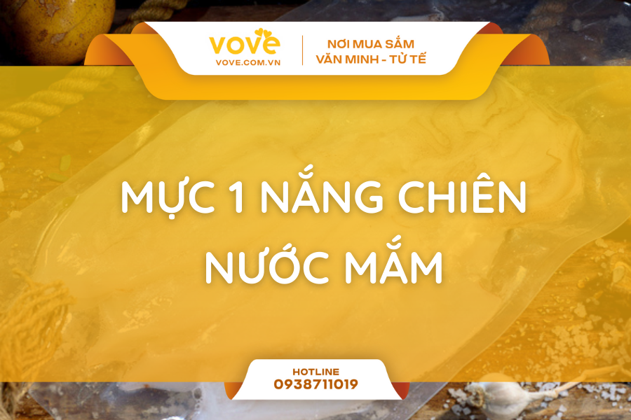 Mực 1 nắng chiên nước mắm làm sao cho mềm, không bị dai?