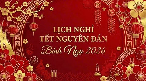 LỊCH NGHỈ TẾT NGUYÊN ĐÁN 2026