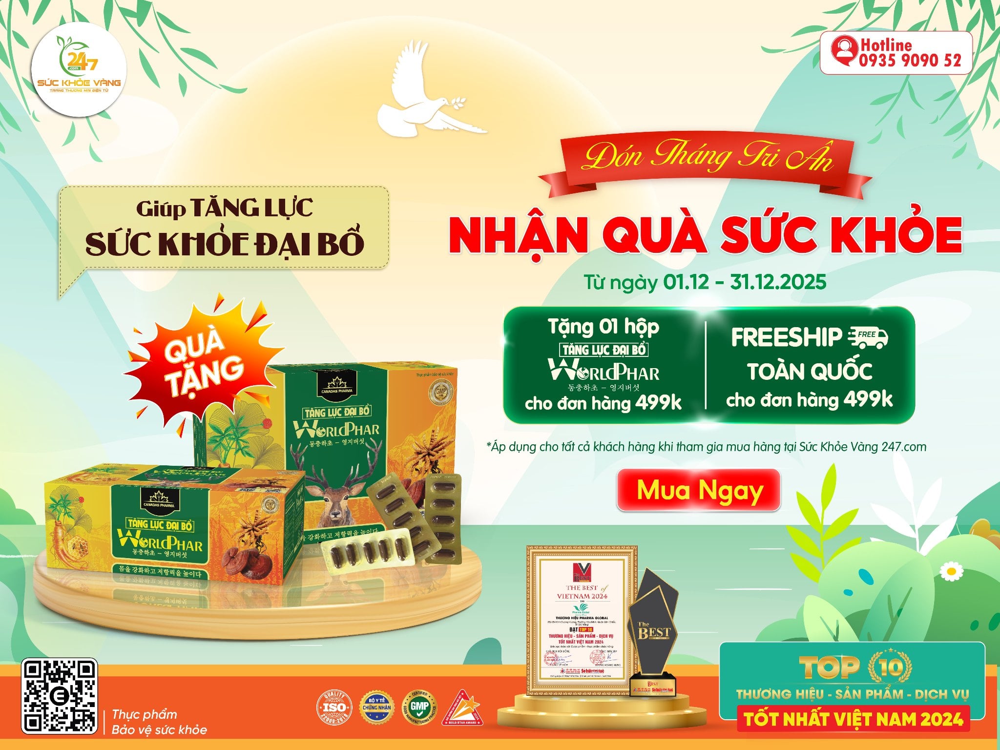 ĐÓN THÁNG TRI ÂN - NHẬN QUÀ SỨC KHỎE