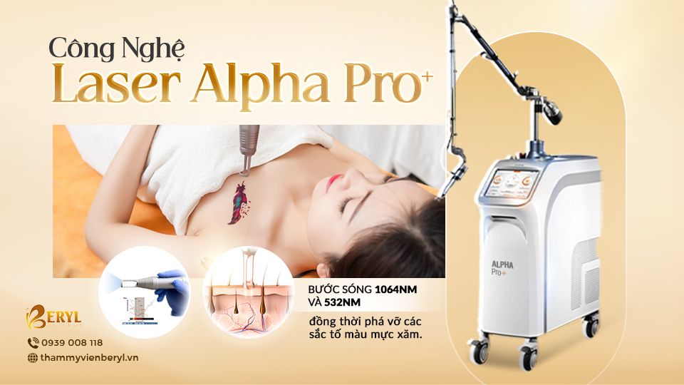 Xóa hình xăm với công nghệ Laser Alpha Pro